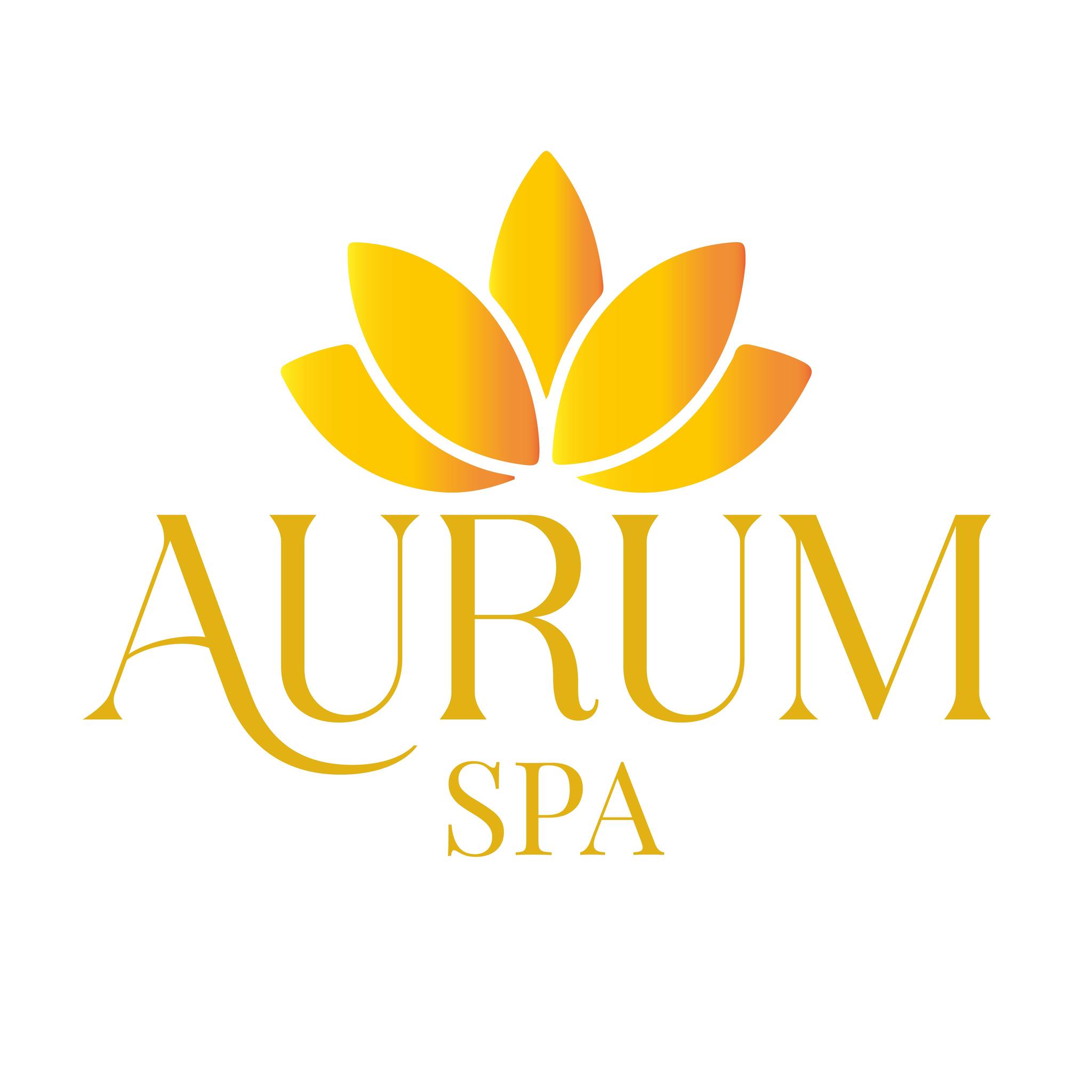 Aurum Spa logo, quiet spa and wellness center in Granada, Nicaragua.