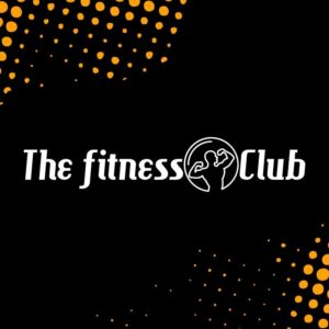 The fitness club logo, strength training gym and fitness center.